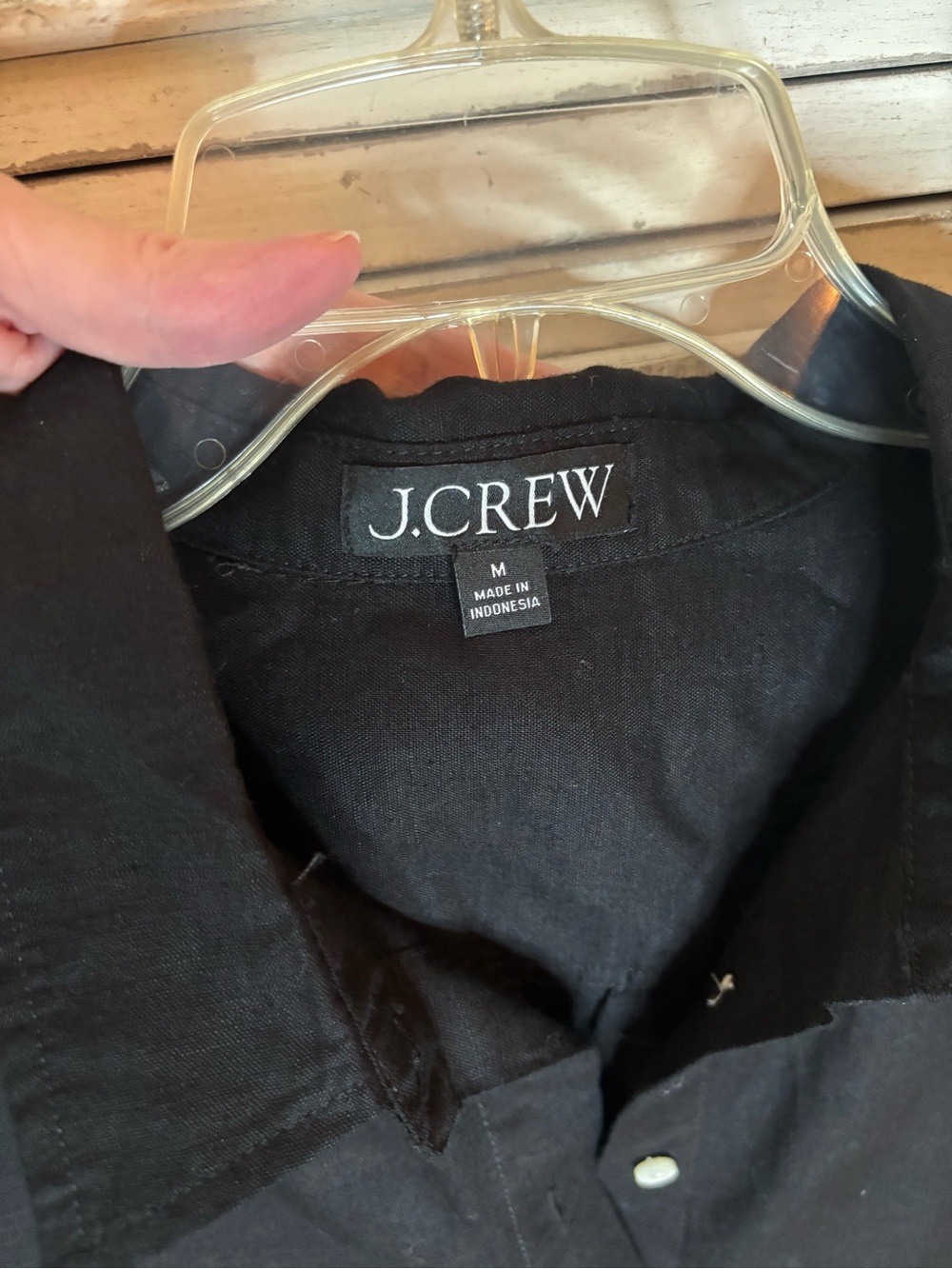 Jcrew Relaxed-fit beach shirt in linen-cotton blend NWOT - Picture 7 of 7